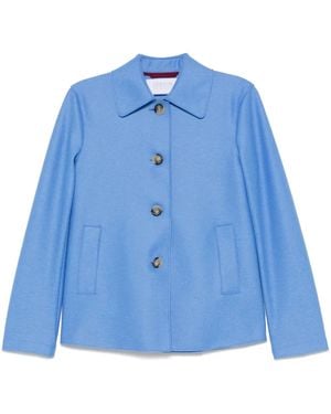 Harris Wharf London Virgin-Wool Jacket - Blue
