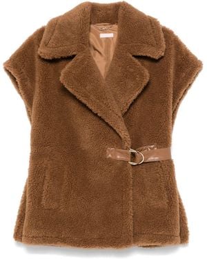 Liu Jo Faux-shearling Gilet - ブラウン
