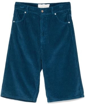 ERL Pantalones Cortos Con Bolsillo De Parche - Azul