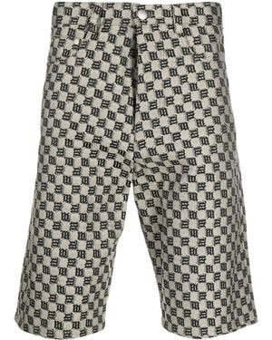 MISBHV Shorts Mit Monogramm-Print - Grau