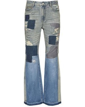 Sea Spencer Mended Patchwork Jeans - Blue