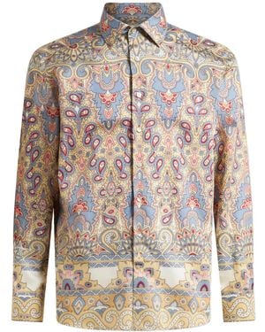 Etro Camisa estampada - Marrón