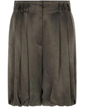 Giorgio Armani Pleated Shorts - Gray