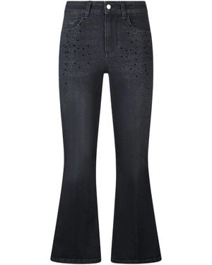 Liu Jo Gemstone Flared Jeans - Blue
