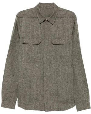 Rick Owens Gemêleerd Shirtjack - Grijs