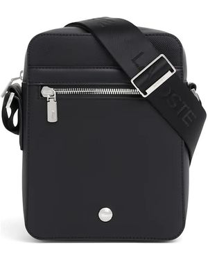 Lacoste Zip Detail Messenger Bag - Black