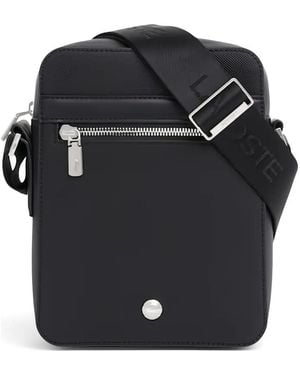 Lacoste Zip Detail Messenger Bag - Black
