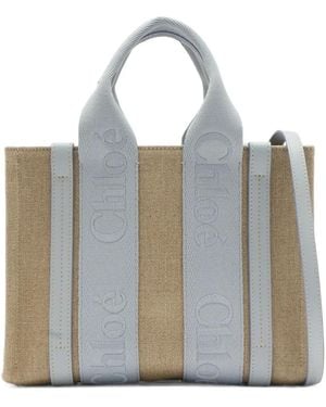 Chloé Small Woody Tote Bag - Blue