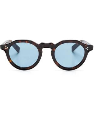 Eyevan 7285 Round-Frame Sunglasses - Blue