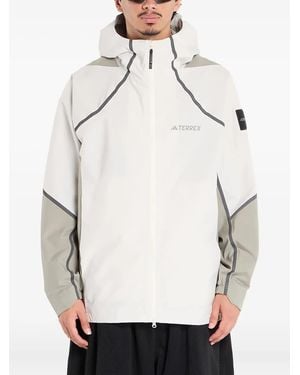 adidas Nat Geo Climaproof Kapuzenjacke - Weiß