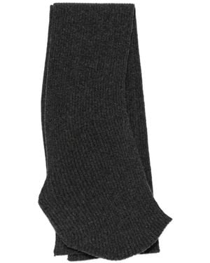 Christian Wijnants Ribbed-Knit Scarf - Black