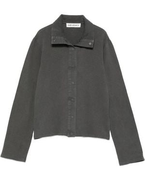 Our Legacy Tornado Buttoned Collared Cardigan - Gray