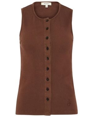 JW Anderson ファインリブ トップ - ブラウン