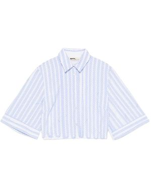 MTL Studio Corto Striped Shirt - White