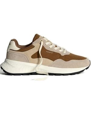 HOFF City Mkii Panelled Lace-Up Trainers - Brown