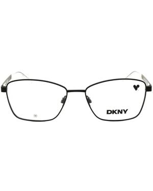DKNY Rectangle-Frame Glasses - Black