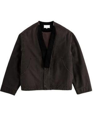 Maison Margiela Removable-Collar Cotton Jacket - Black