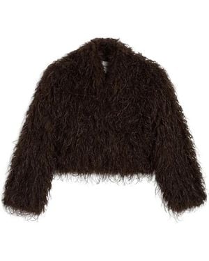 Apparis Ginette Faux-Fur Jacket - Black
