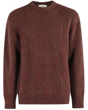 A PAPER KID Crew-Neck Jumper - Brown