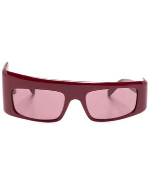 Gcds Gd0043 Wraparound-Frame Sunglasses - Pink