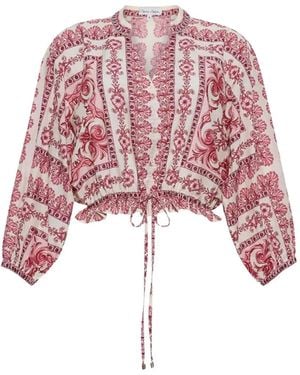 Cara Cara Perrin Printed Blouse - Red