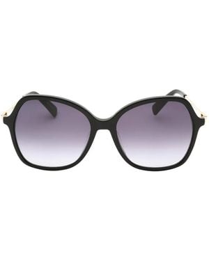Longchamp Oversized Geometric-Frame Sunglasses - Black