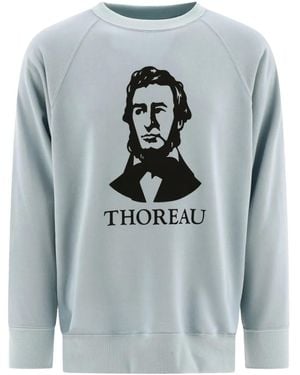 Mountain Research Thoreau-Print Crew-Neck Sweatshirt - Grey