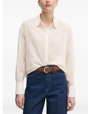 Mos Mosh Britze Jacquard Long-Sleeve Shirt - Blue