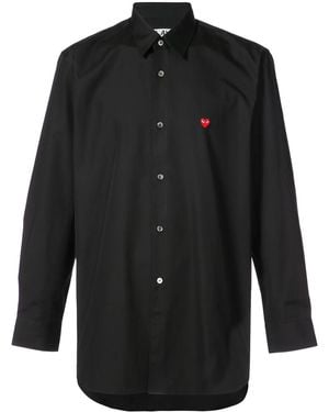 COMME DES GARÇONS PLAY Heart Logo Shirt - Black