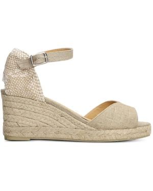 Castañer Blaudi Buckle-Fastening Wedge Sandals - Natural