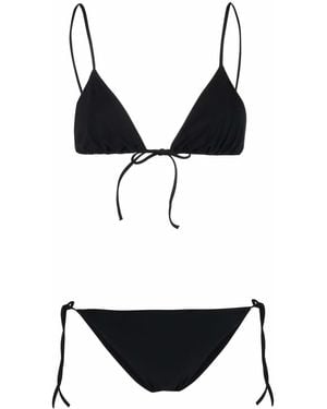 Lido Self-Tie Mid-Rise Bikini - Black