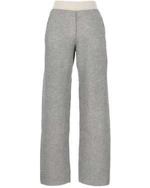 Lorena Antoniazzi Ribbed Trousers - Grey