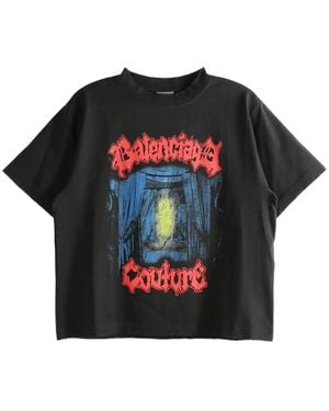 Balenciaga Graphic T-shirt - Negro