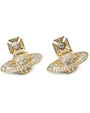 Vivienne Westwood Carmela Bas Relief Earrings - Metallic