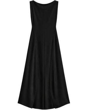 Theory Drapiertes Midikleid - Schwarz
