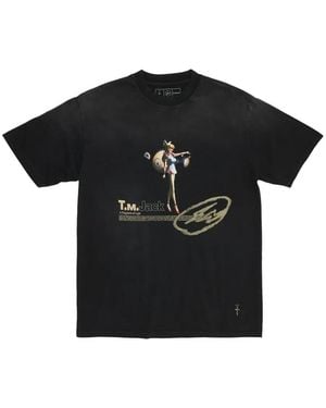 Travis Scott Cactus Jack X Fragment X Takashi Murakami Tokyo Jack T-Shirt - Black