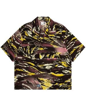 Aape By A Bathing Ape Printed Short-Sleeved Shirt - Black
