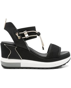 Nero Giardini Wedge-Sandalen 80mm - Schwarz