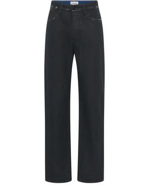 Marine Serre Gewachste Moon Jeans - Blau