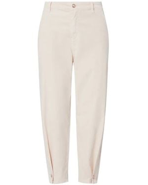 Liu Jo Boyfriend Velvet Pants - White
