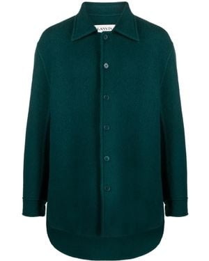 Lanvin Twisted Cocoon Overshirt - Green
