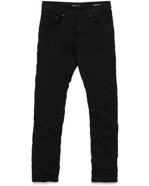 Purple Brand Raw Flared Jeans - Black