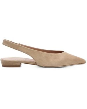 Notabene Gisella Square-Toe Ballet Flats - Natural