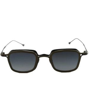 Rigards Square-Frame Clip-On Sunglasses - Black