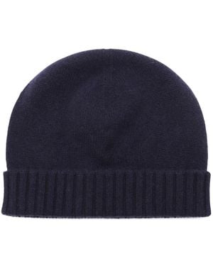 Malo Ribbed-Knit Beanie - Blue