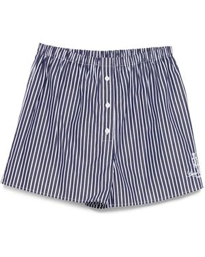 Sporty & Rich Vendome Striped Shorts - Blue