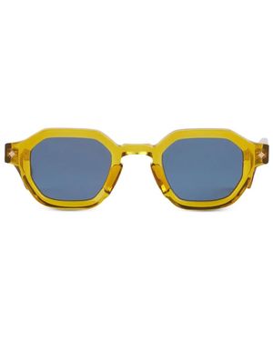 Sato Eyewear Almach Geometric-Frame Sunglasses - Blue