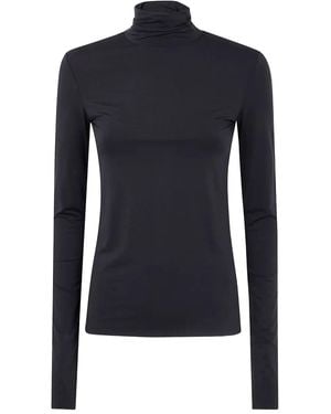 Sportmax Turtleneck Long-Sleeve Top - Blue
