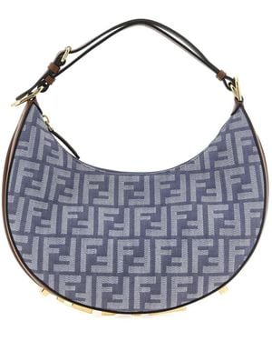Fendi Small Graphy Shoulder Bag - Blue