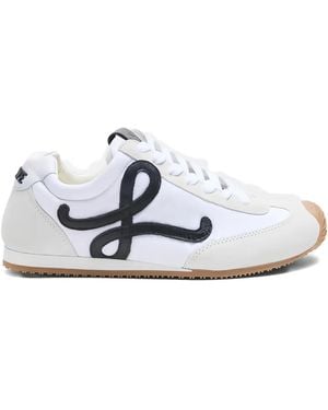 Loewe Ballet Runner 2.0 Mixed Leather Trainers - White